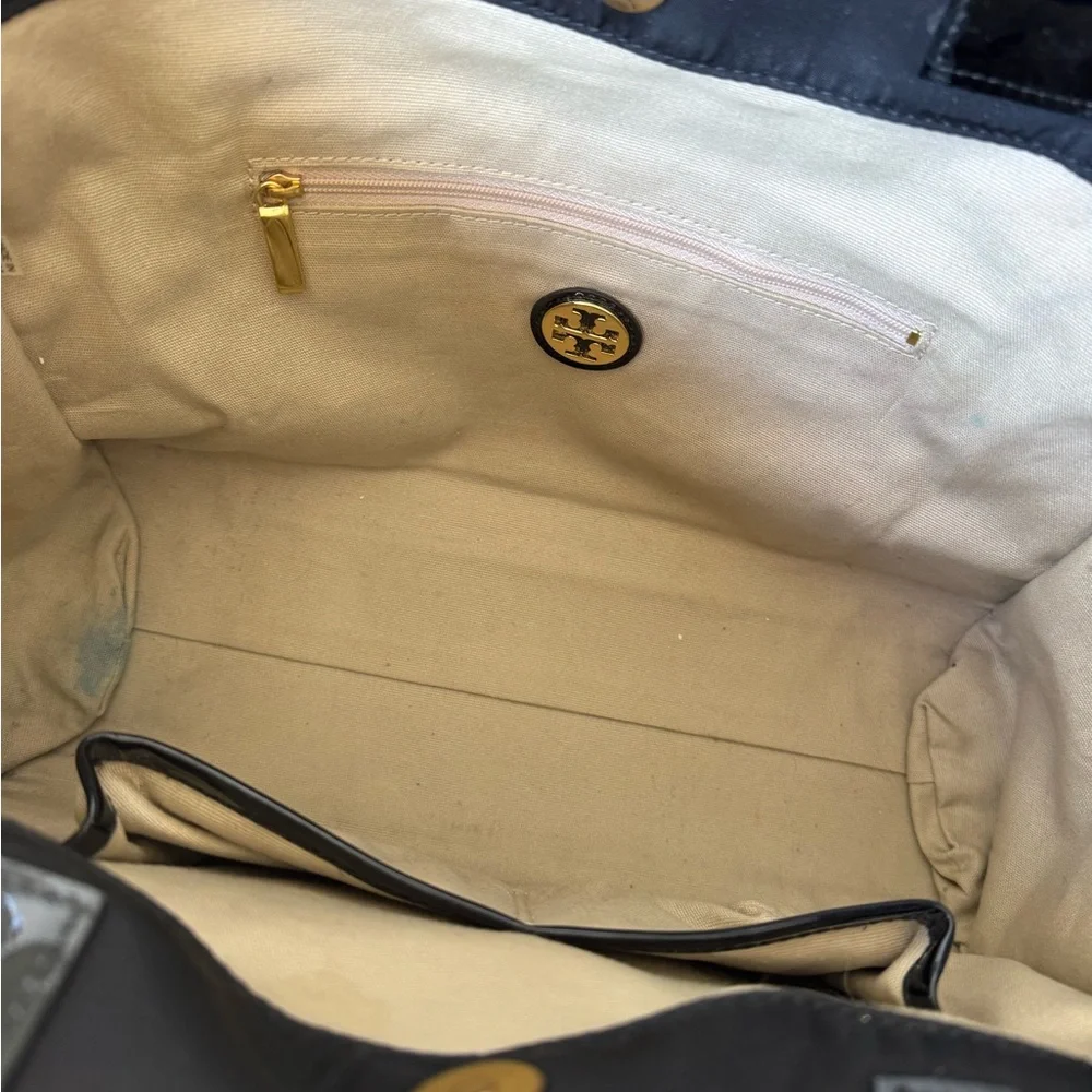 Tory Burch Ella Black Tote Bag